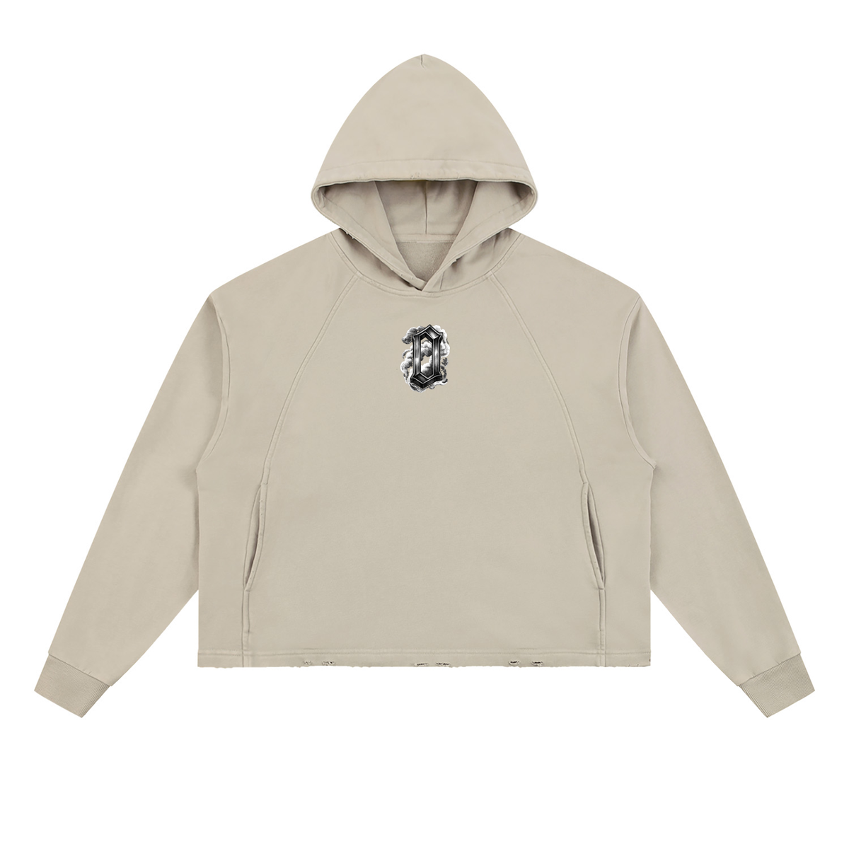 The Weight Of Originality (TWO) Vintage Washed Frayed-Hem Hoodie