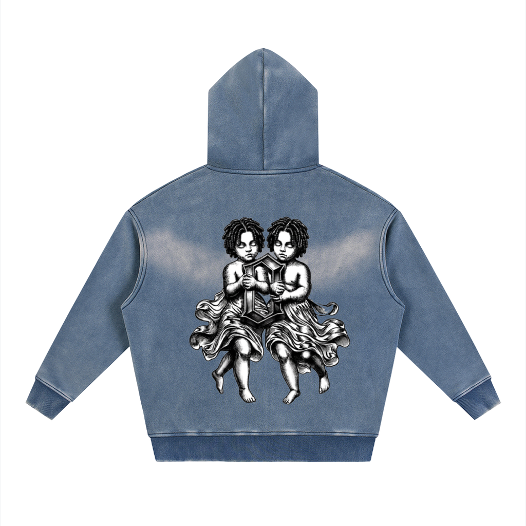 The Weight Of Originality (TWO) Sunfade Boxy Fleece Two-way Zipper