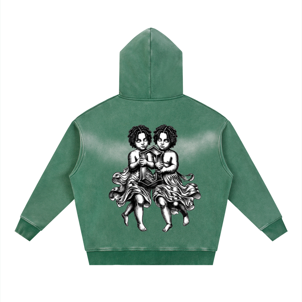 The Weight Of Originality (TWO) Sunfade Boxy Fleece Two-way Zipper