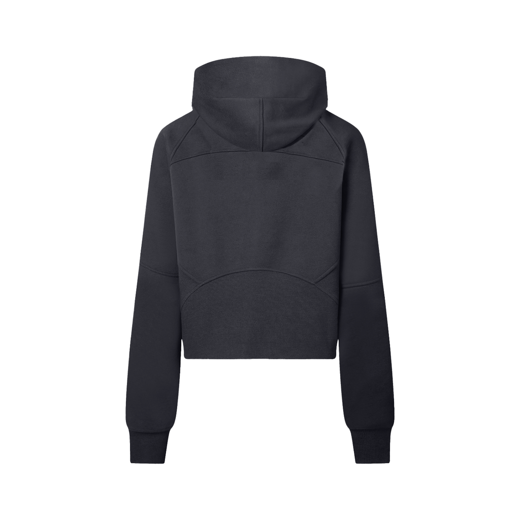 Protected Heart Cropped Half-Zip Hoodie