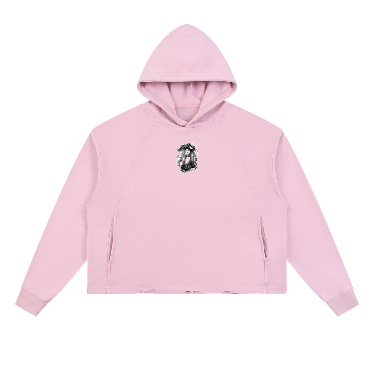 The Weight Of Originality (TWO) Vintage Washed Frayed-Hem Hoodie