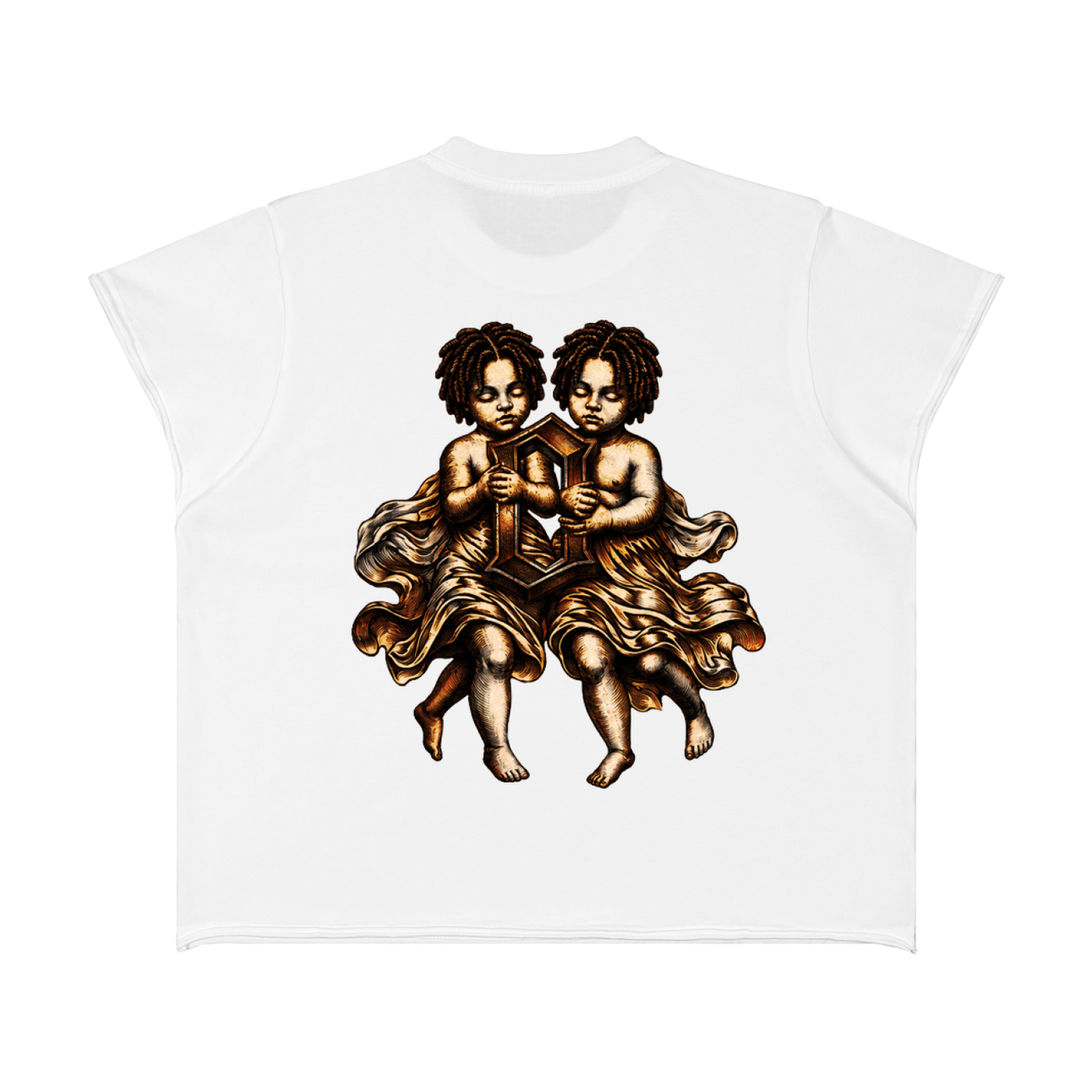 The Weight Of Originality (TWO) Rusted Boxy Raw Edge T-Shirt