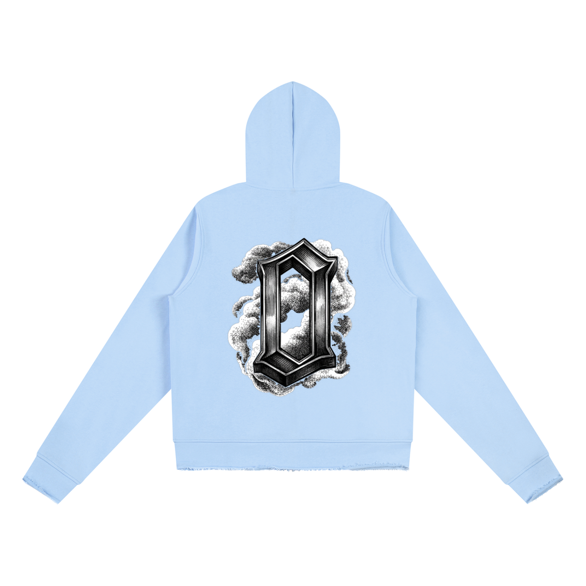 The Weight Of Originality (TWO) Women’s Raw Edge Full Zip Hoodie