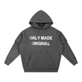 Only Made Original Snow Washed Raw Edge Double Layered Hoodie
