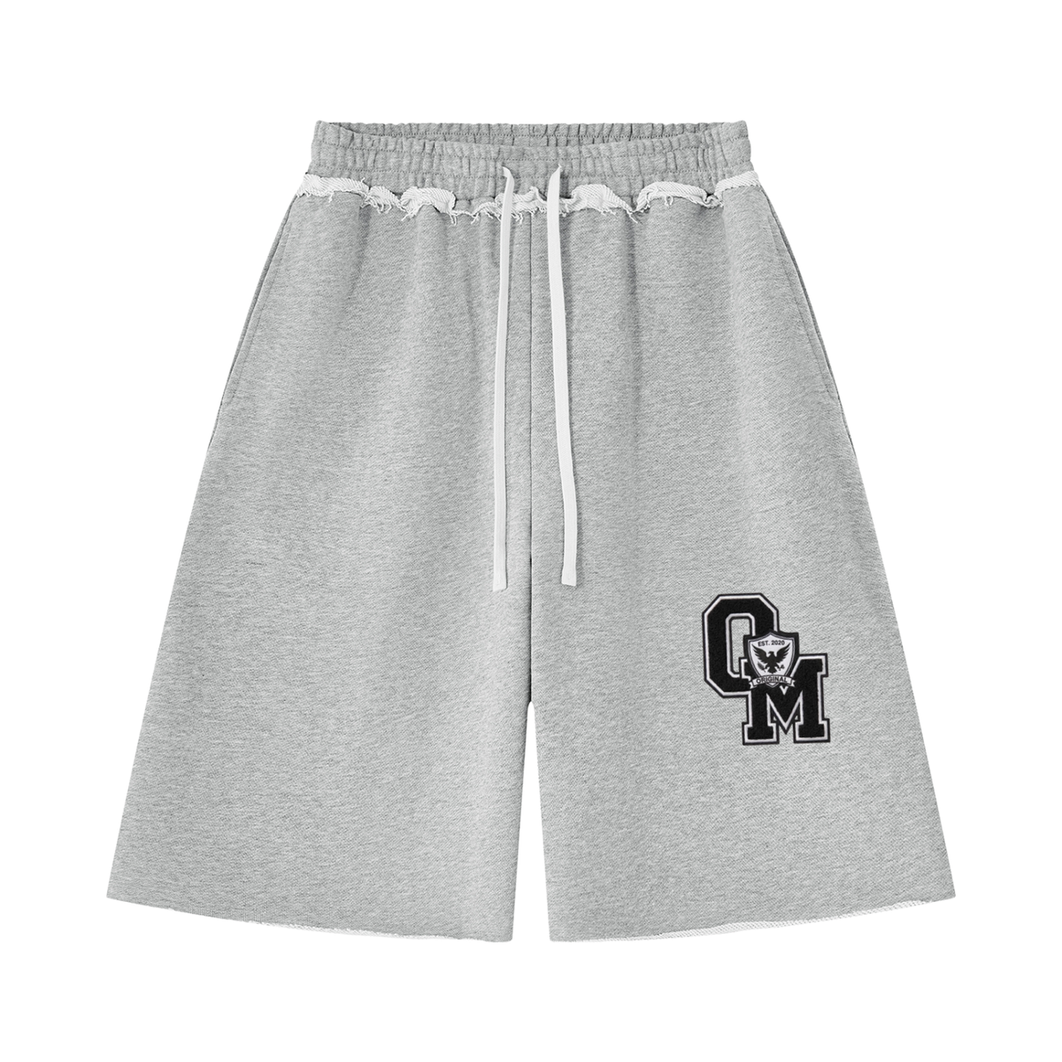 "OM" Zip up short set