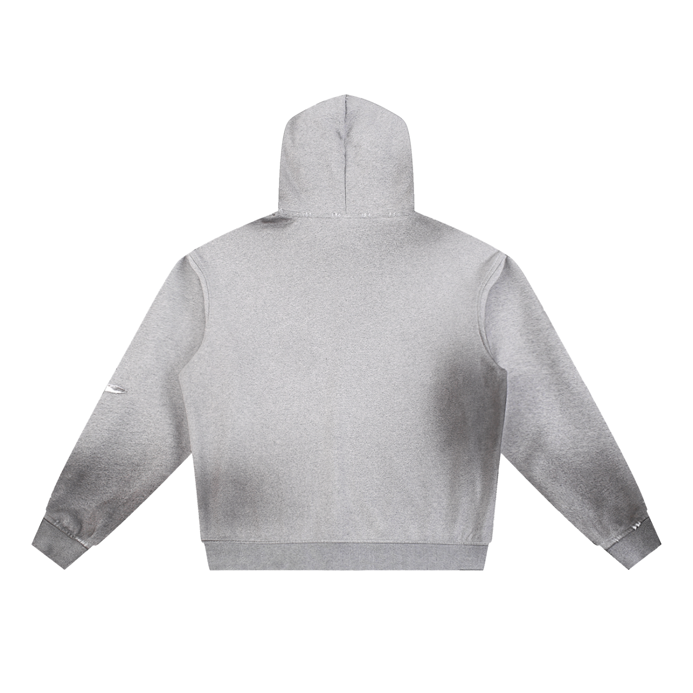 Protected Heart Sun Fade Frayed Fleece Hoodier