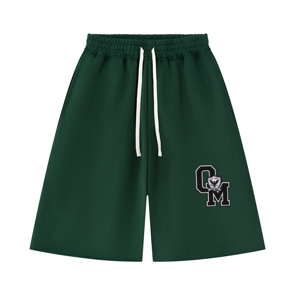 "OM" Zip up short set