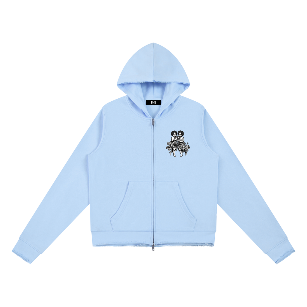 The Weight Of Originality (TWO) Women’s Raw Edge Full Zip Hoodie