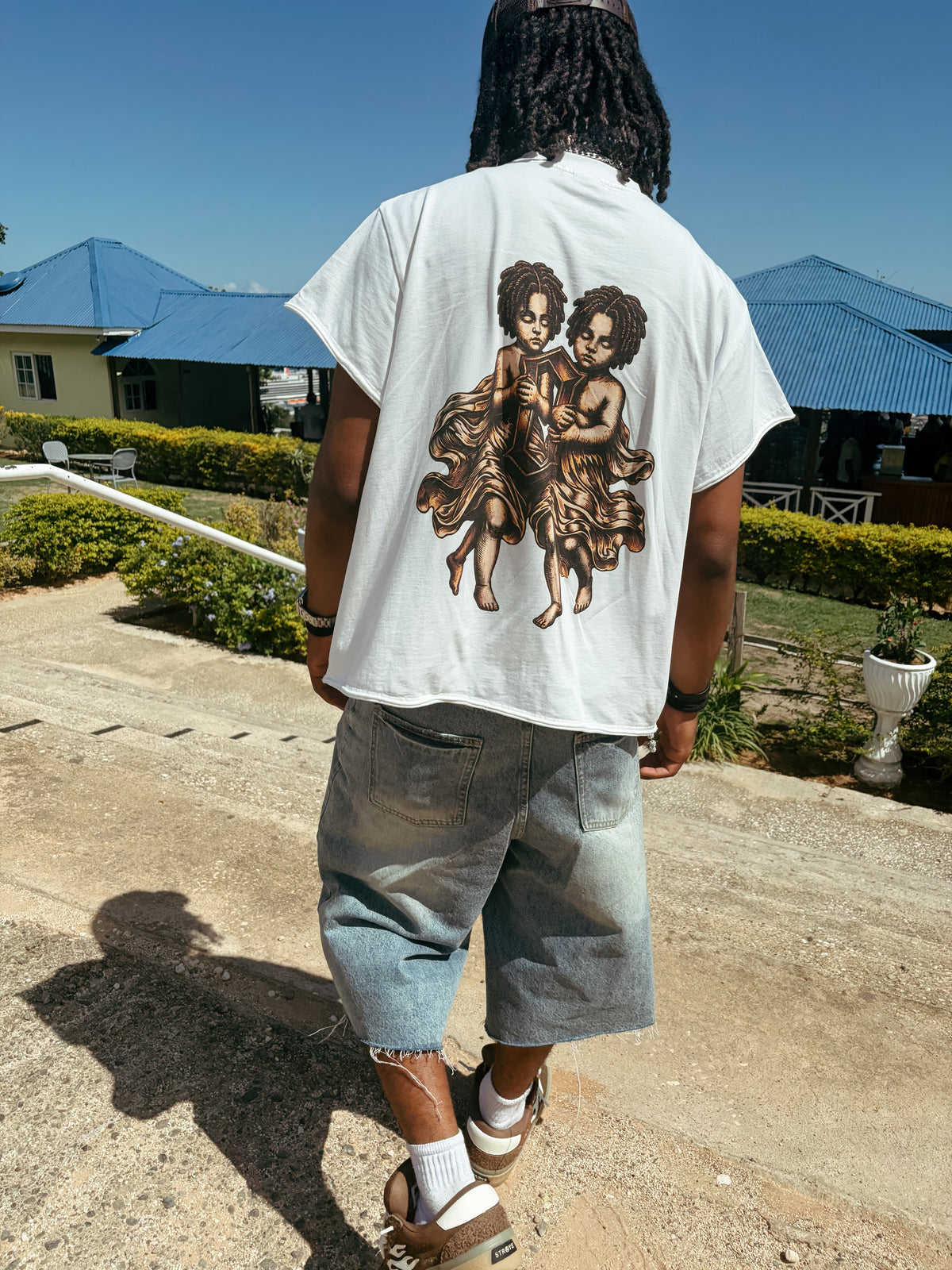 The Weight Of Originality (TWO) Rusted Boxy Raw Edge T-Shirt