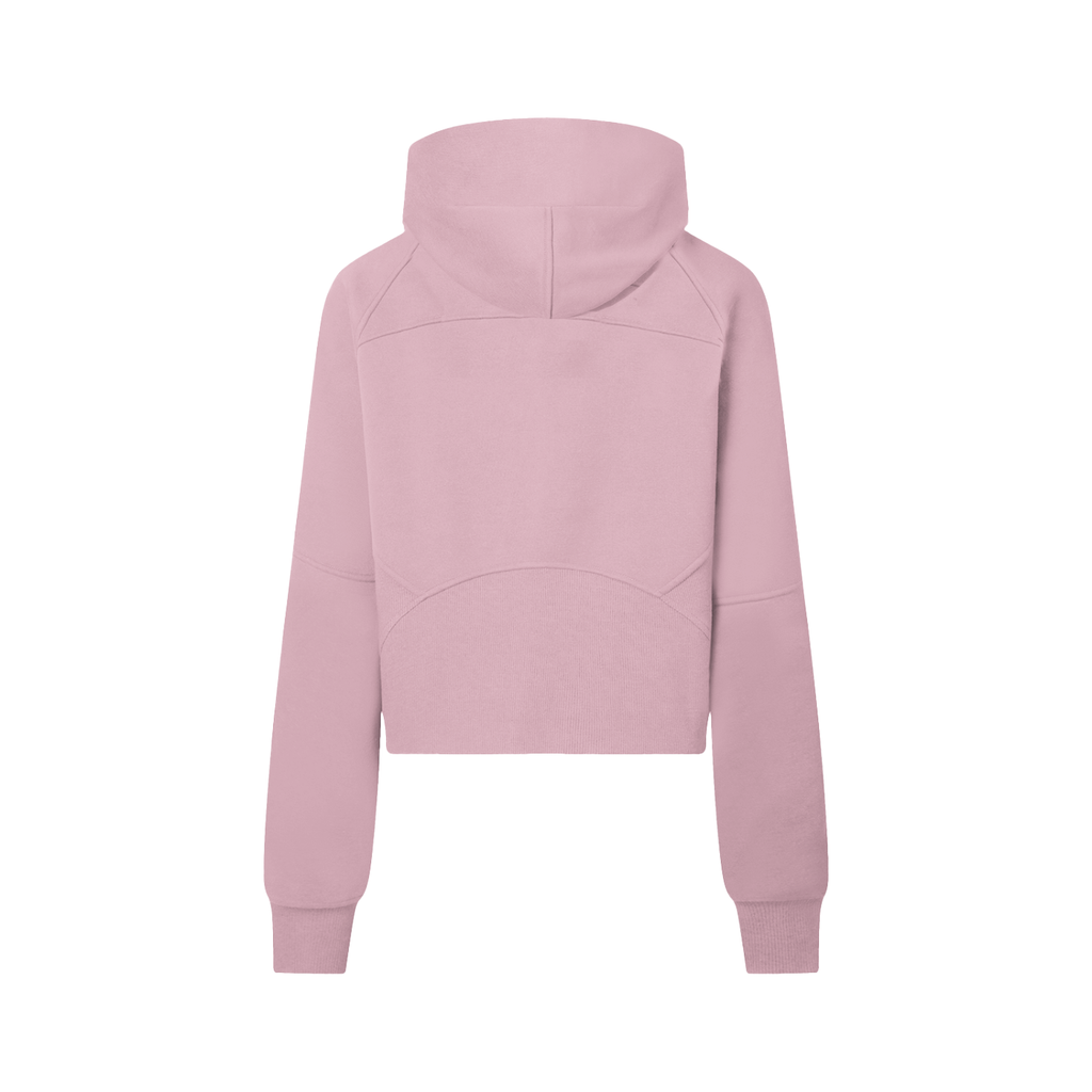 Protected Heart Cropped Half-Zip Hoodie