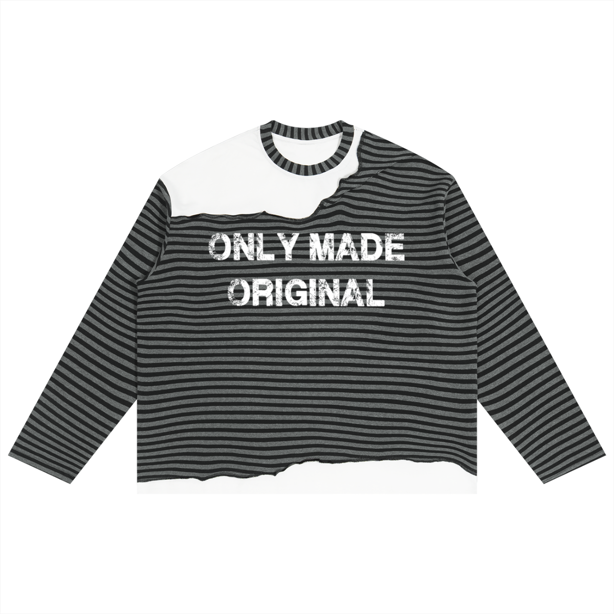 Only Made Original ( Barcode) Boxy Long Sleeve T-Shirt