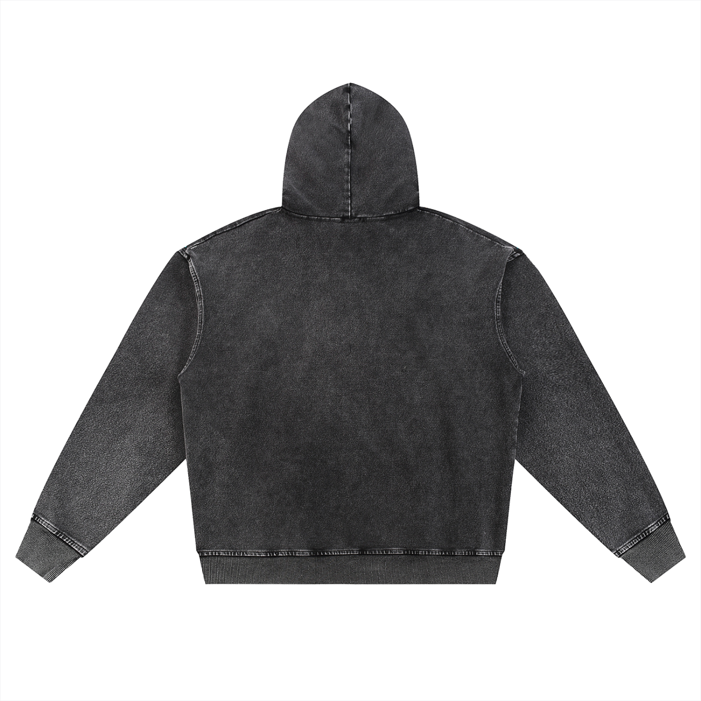 Only Made Original Snow Wash Oversized Zip-Up Hoodie