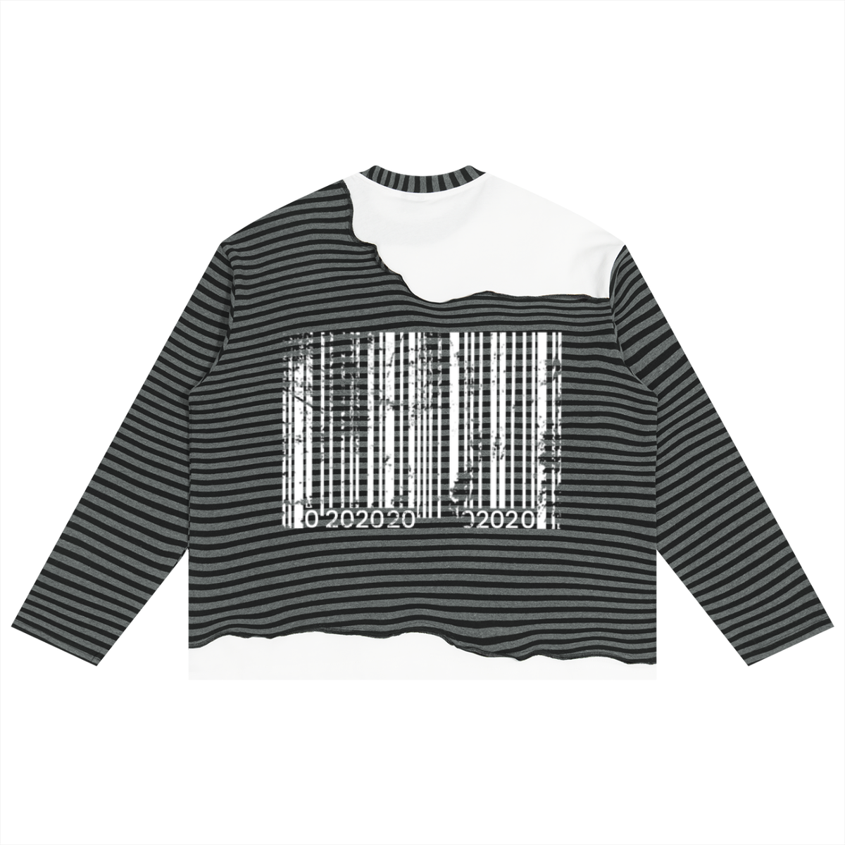 Only Made Original ( Barcode) Boxy Long Sleeve T-Shirt