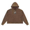 The Weight Of Originality (TWO) Vintage Washed Frayed-Hem Hoodie