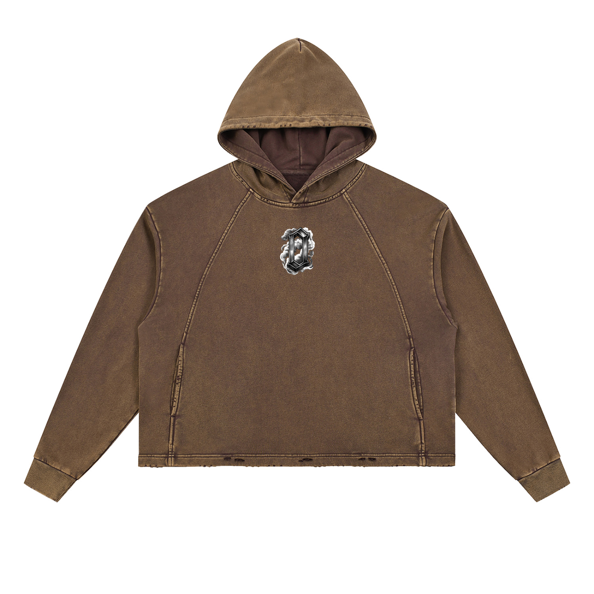 The Weight Of Originality (TWO) Vintage Washed Frayed-Hem Hoodie