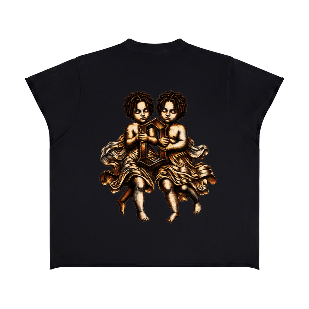 The Weight Of Originality (TWO) Rusted Boxy Raw Edge T-Shirt
