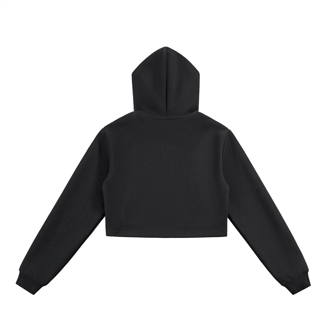 Essential Cropped Protected Heart Zip-Up Hoodie