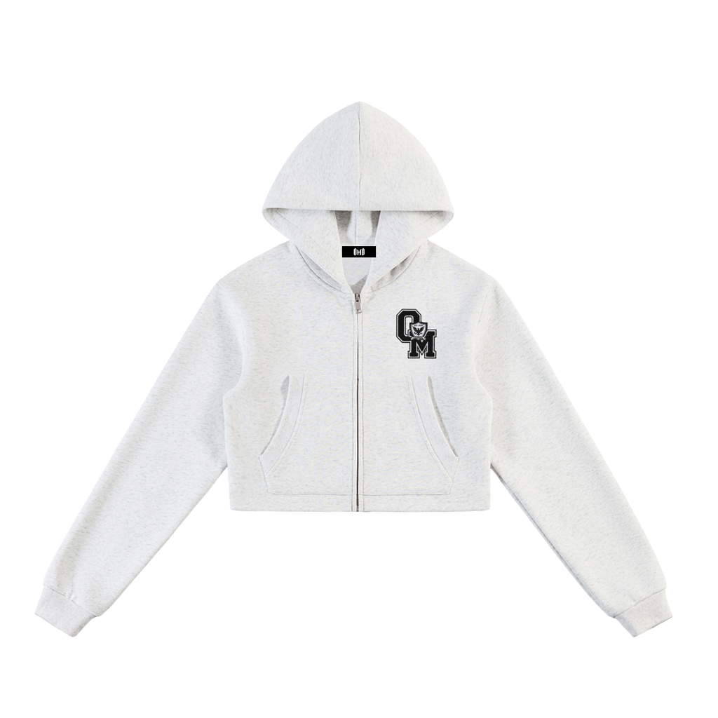 "OM" Essential Cropped Zip-Up set ladies