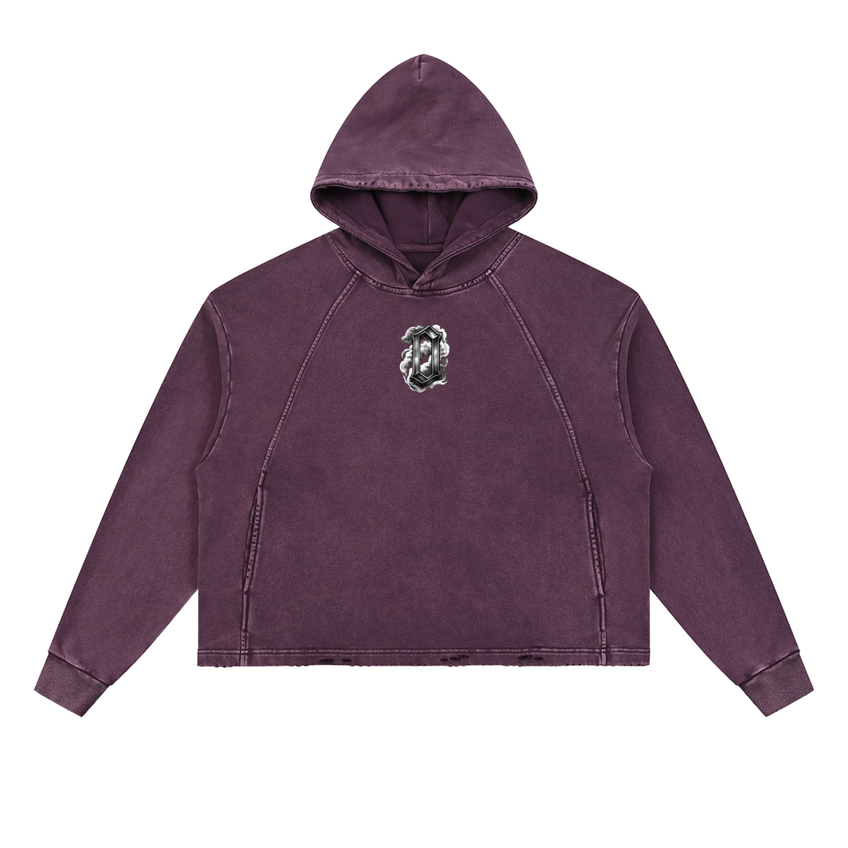 The Weight Of Originality (TWO) Vintage Washed Frayed-Hem Hoodie