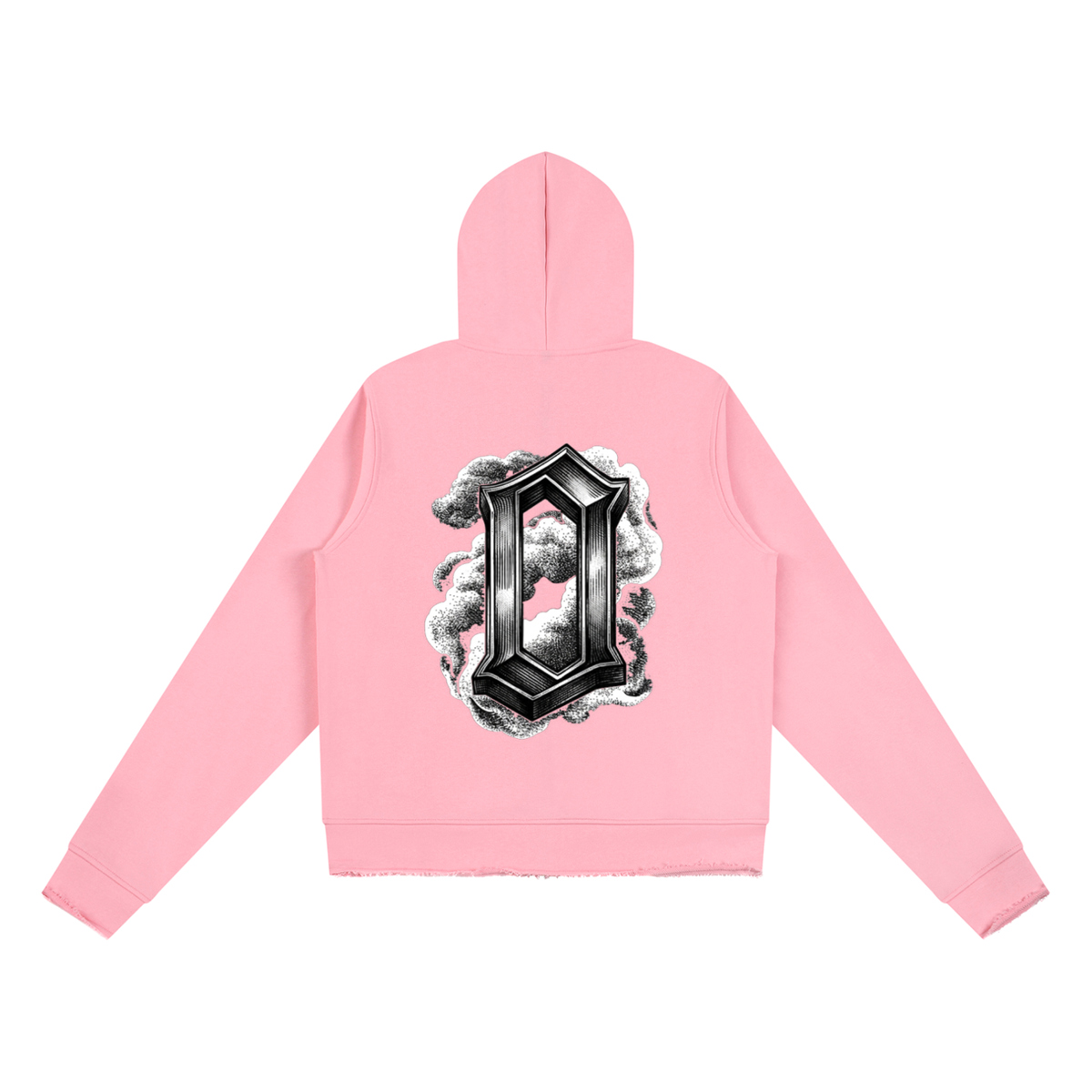 The Weight Of Originality (TWO) Women’s Raw Edge Full Zip Hoodie