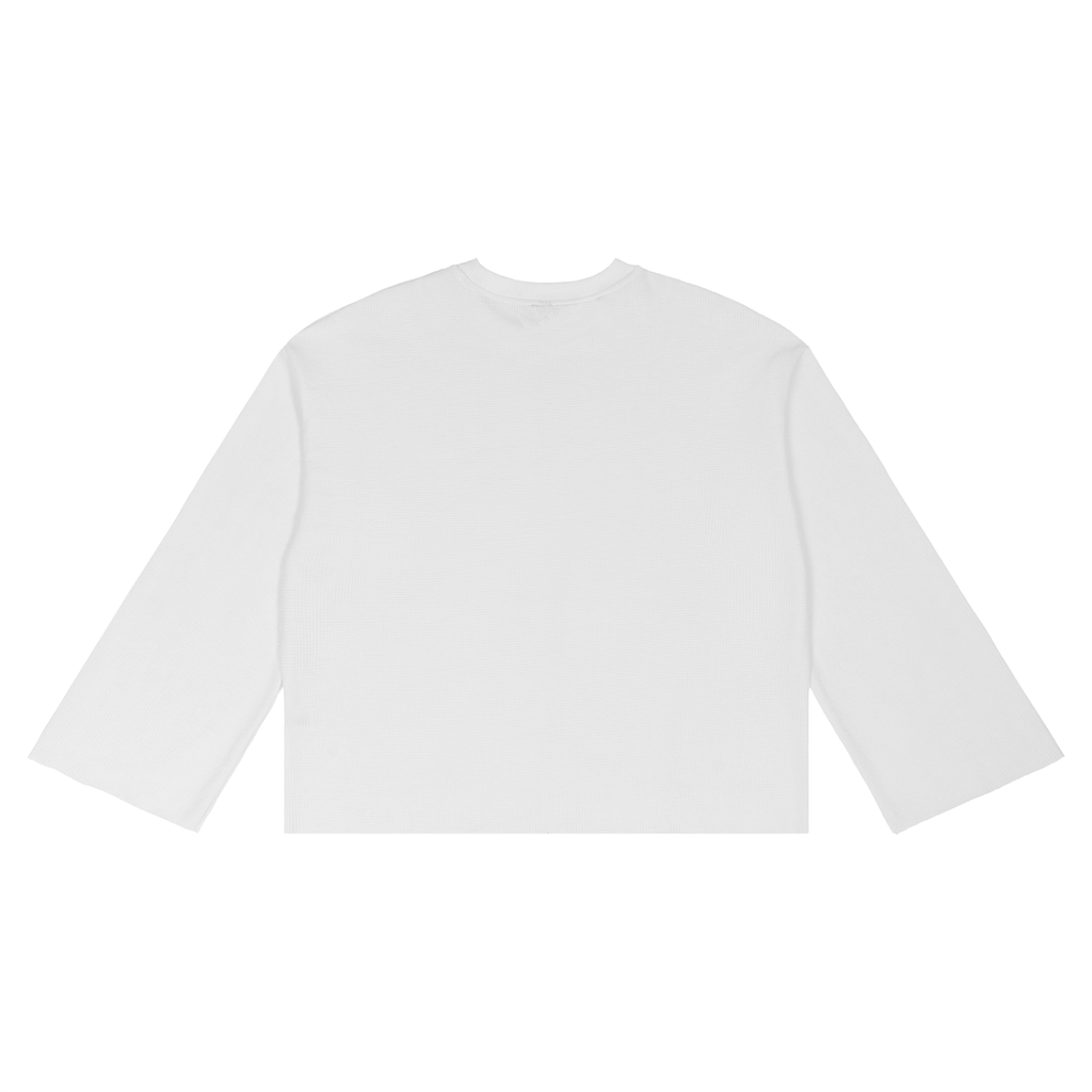 Protected Heart Waffle Raw Edge long sleeve