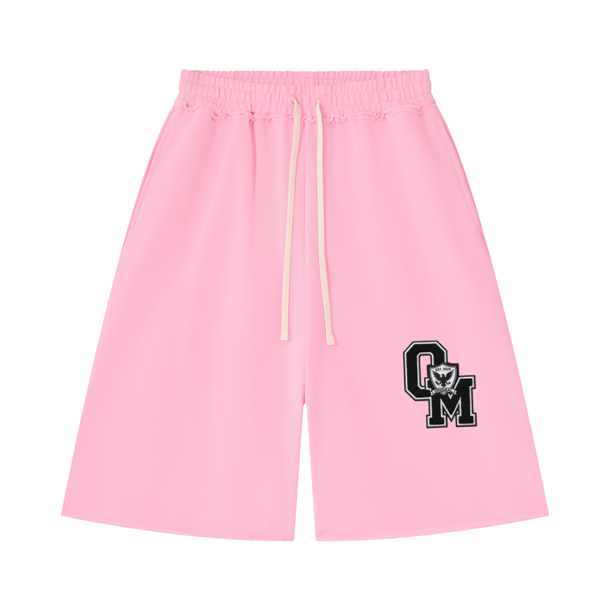 "OM" Zip up short set