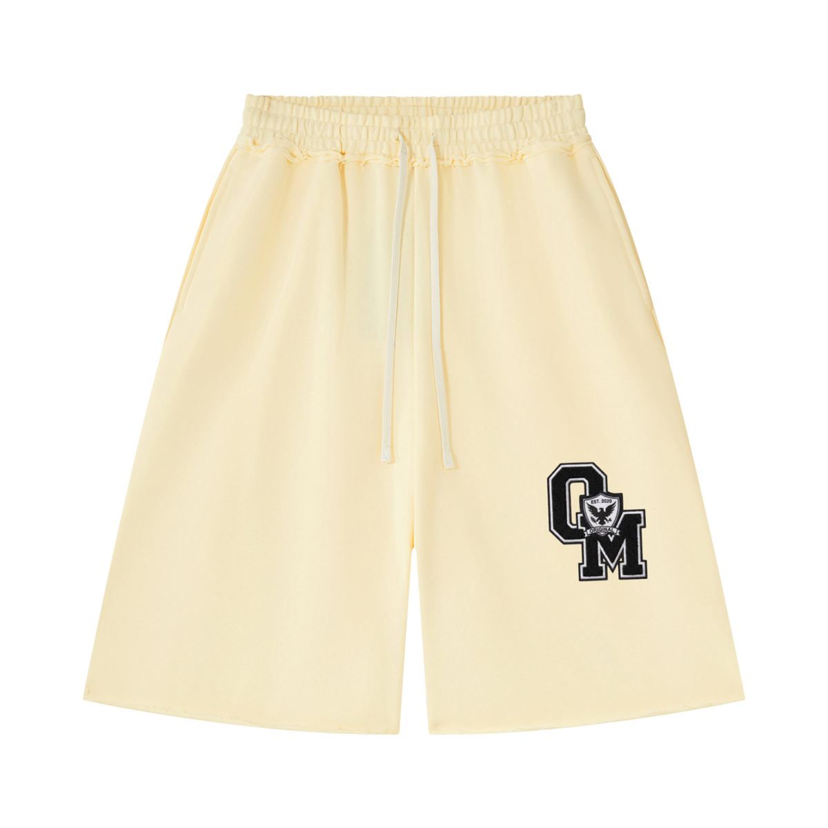 "OM" Zip up short set