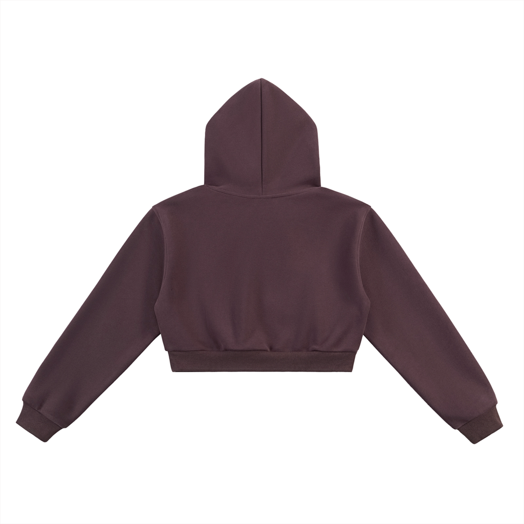 "OM" Essential Cropped Zip-Up set ladies