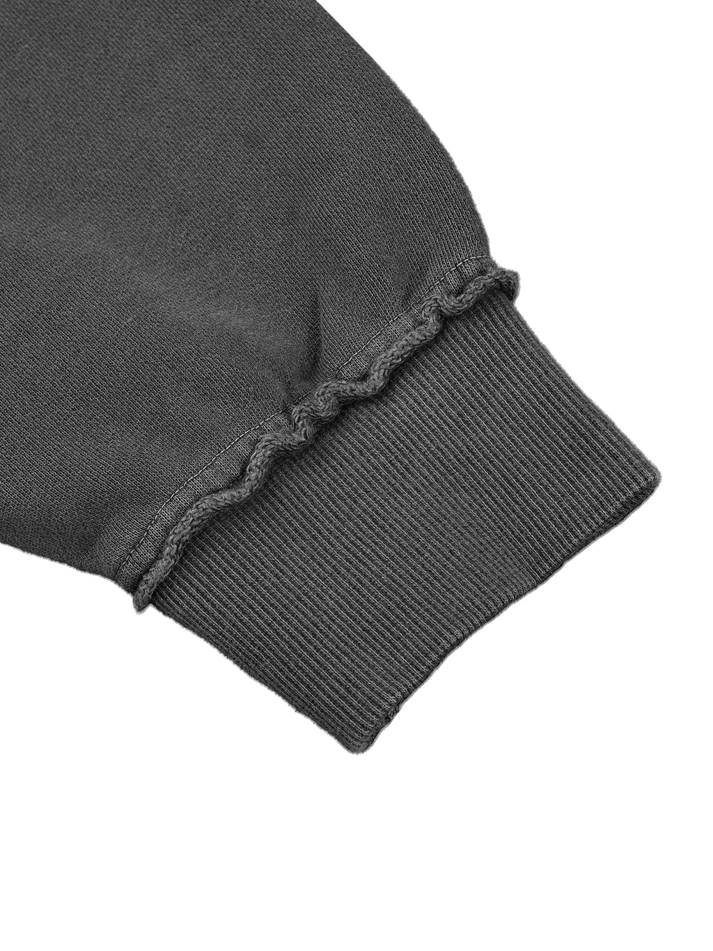 Only Made Original Snow Washed Raw Edge Double Layered Hoodie