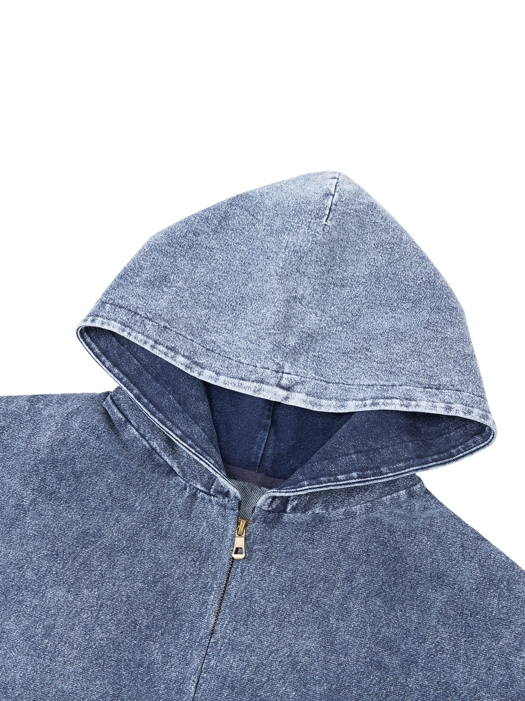 Only Made Original Snow Wash Oversized Zip-Up Hoodie